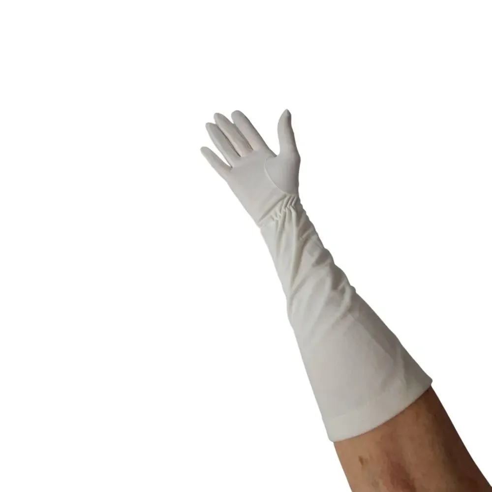 CLAUDE RIVIERE 60's Vintage Cream Gloves 17